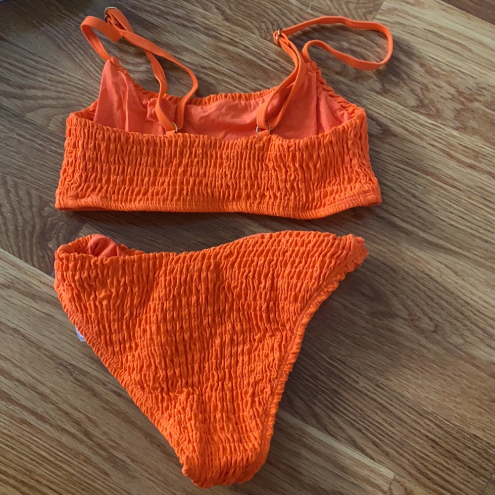 Orange Scrunchie Bikini View 2
